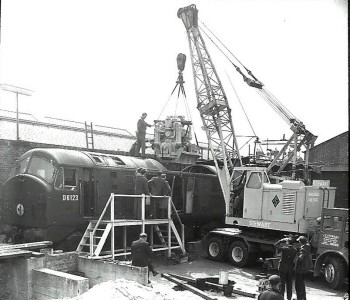 D6123 re-engining at Britannia Works