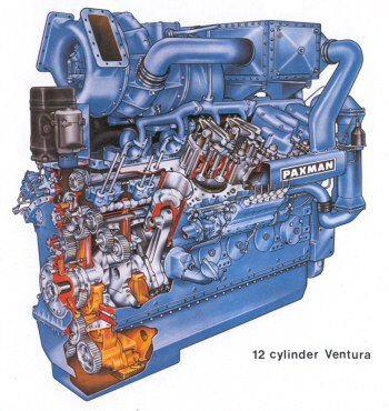 12-cylinder Ventura - cutaway illustration